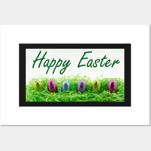 Happy Easter chocolate eggs Posters and Art